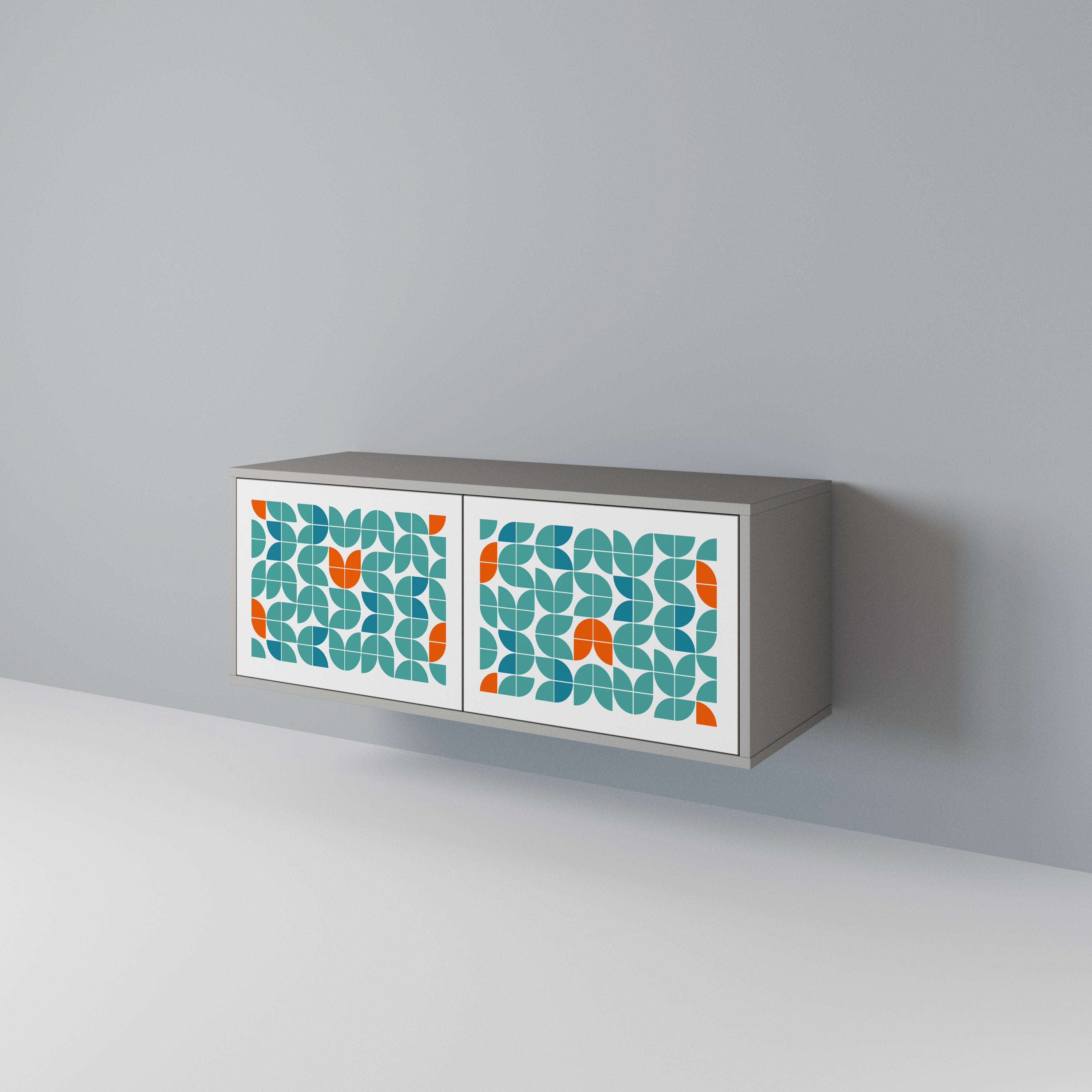 BE THE CHANGE Kompakt TV-bänk med 2 dörrar