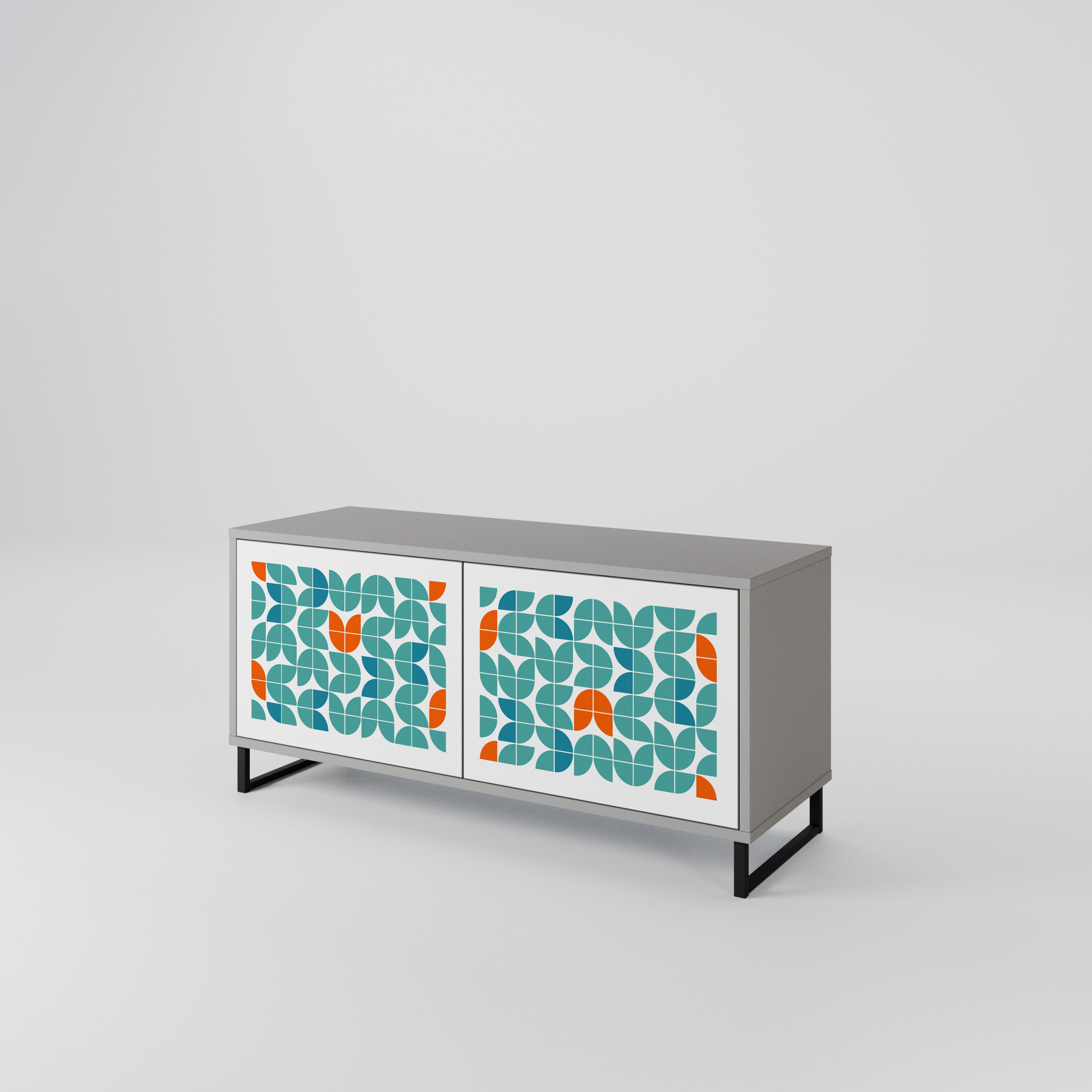 BE THE CHANGE Kompakt TV-bänk med 2 dörrar