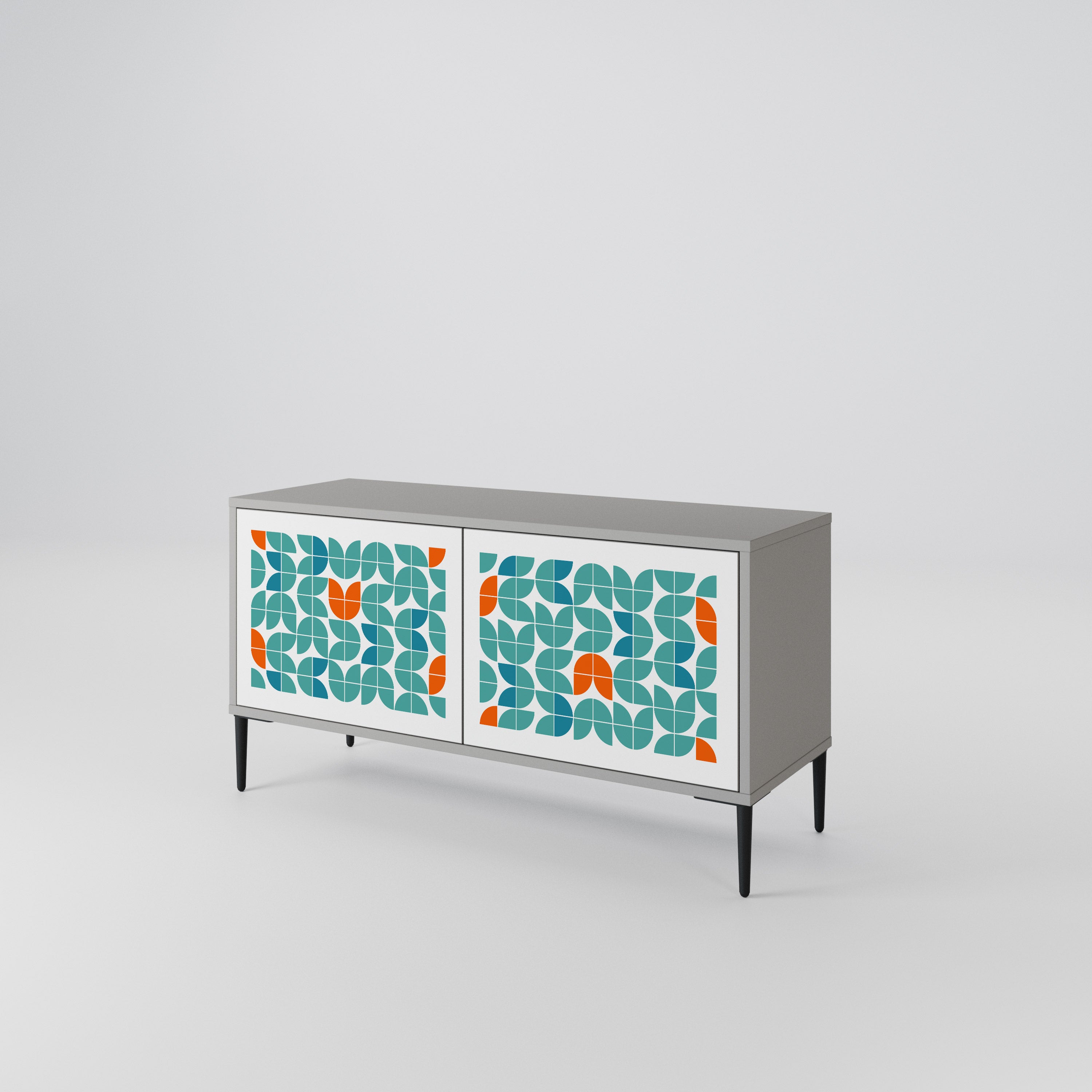 BE THE CHANGE Kompakt TV-bänk med 2 dörrar