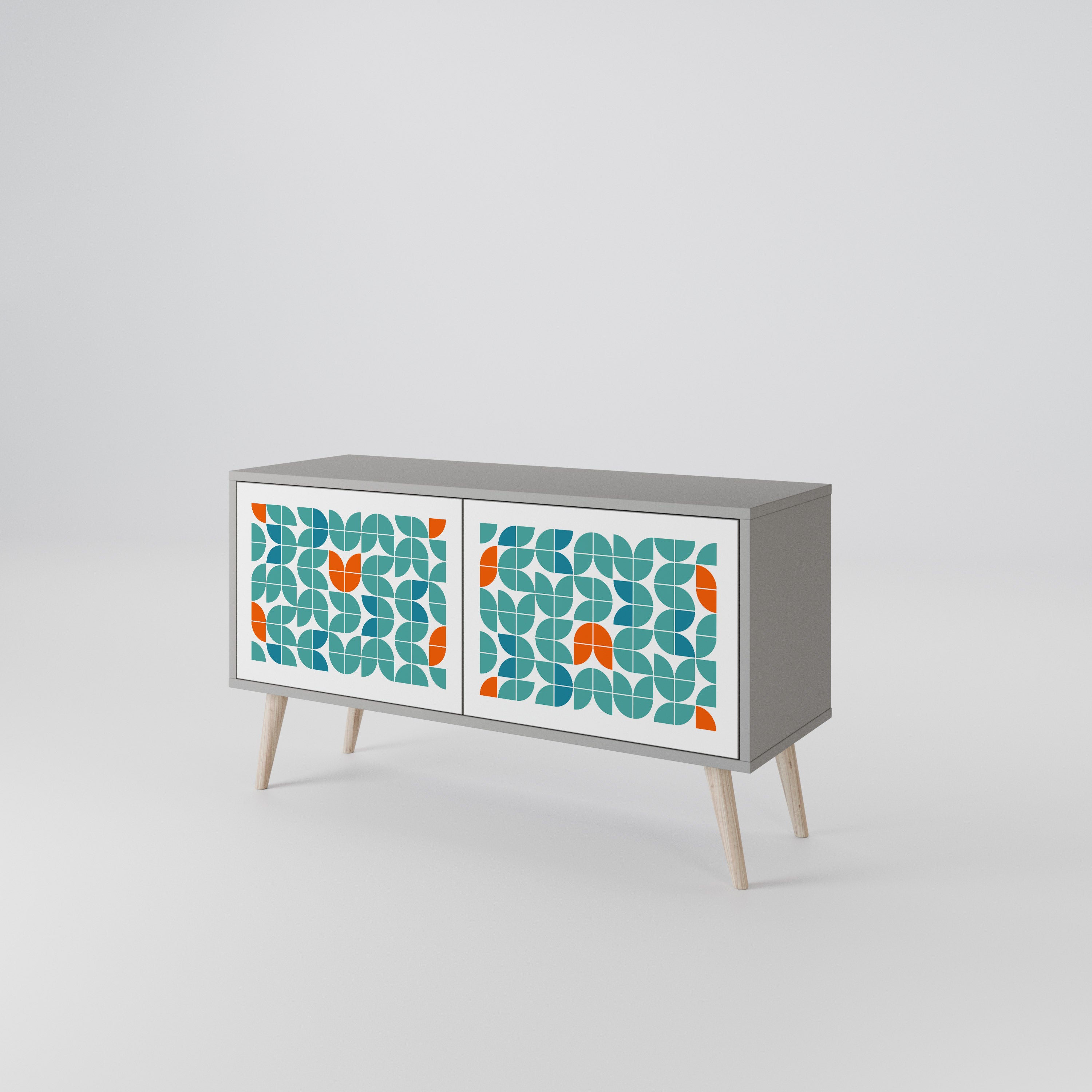 BE THE CHANGE Kompakt TV-bänk med 2 dörrar