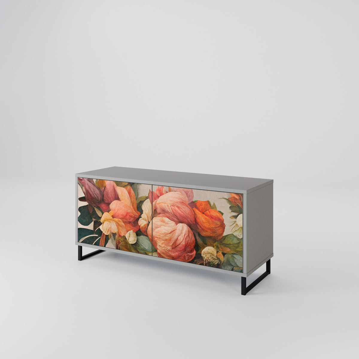 STYLISH BEAUTY Kompakt TV-bänk med 2 dörrar