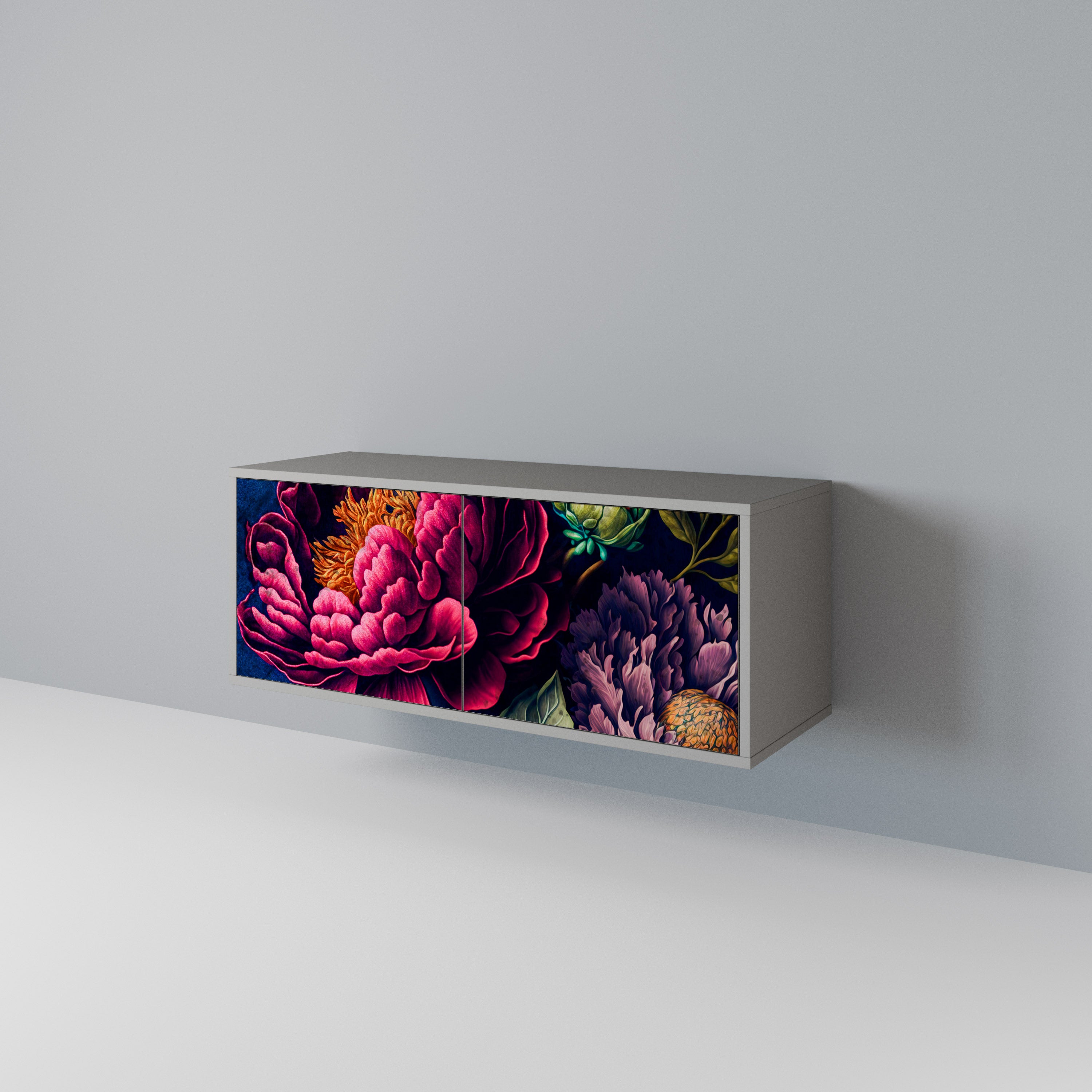 BLOOMING ELEGANCE Kompakt TV-bänk med 2 dörrar