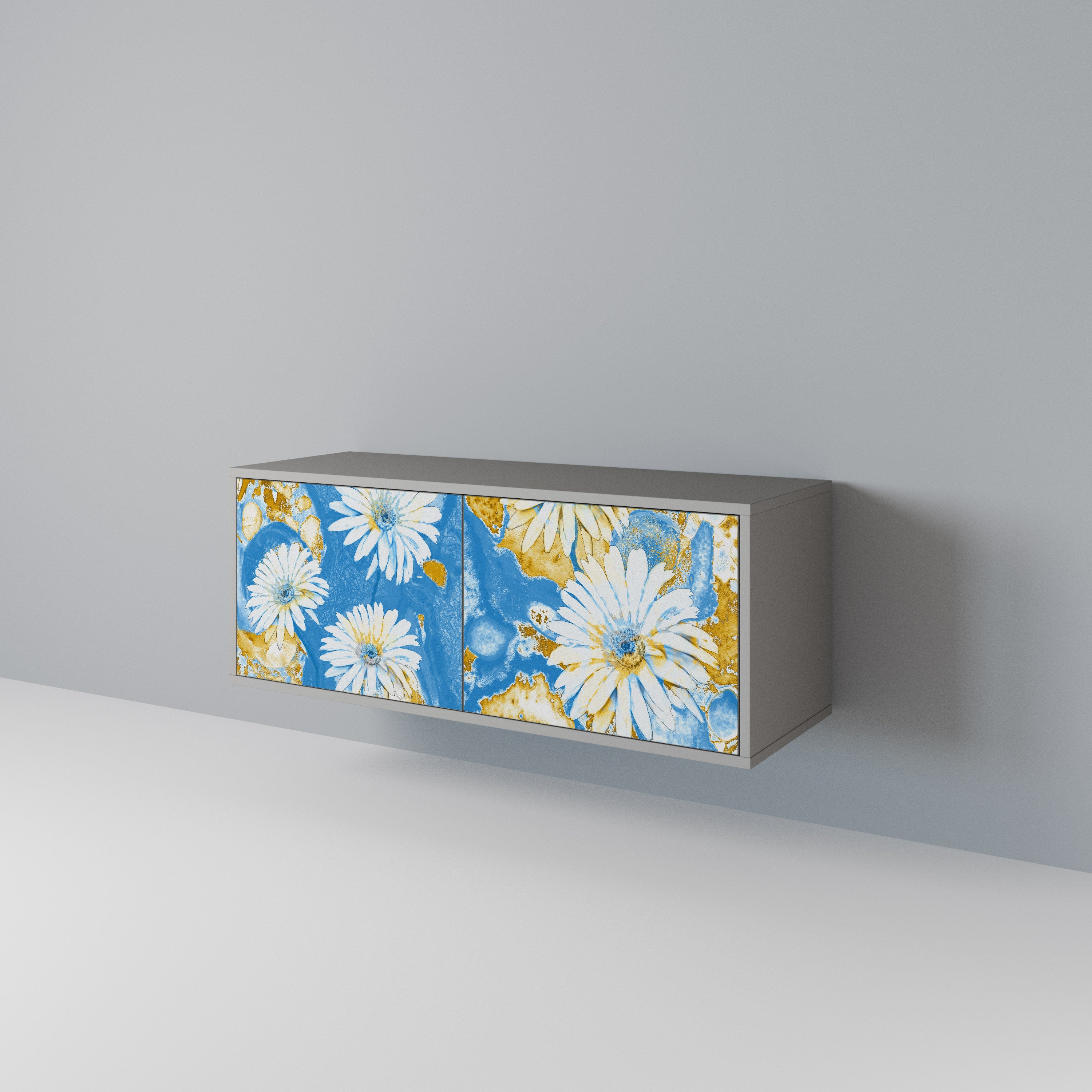 DAISY LUXE Kompakt TV-bänk med 2 dörrar
