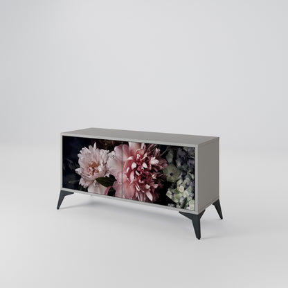 PURE BLOSSOM Kompakt TV-bänk med 2 dörrar