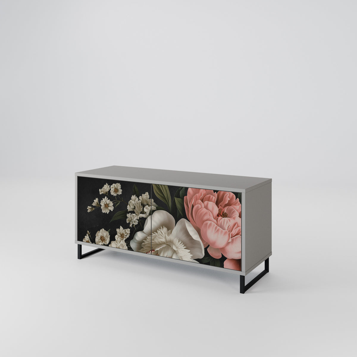 LUSH ELEGANCE Kompakt TV-bänk med 2 dörrar