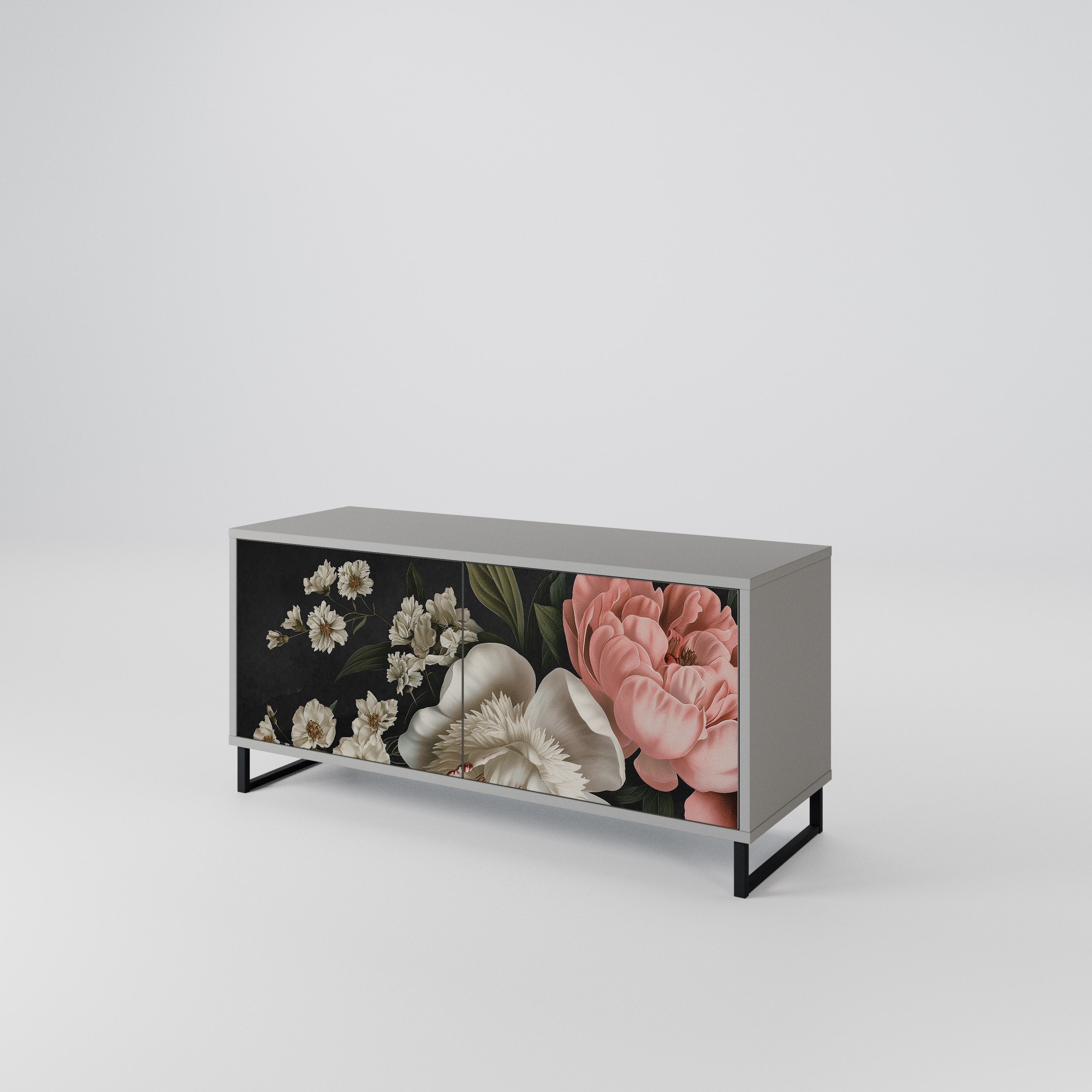 LUSH ELEGANCE Kompakt TV-bänk med 2 dörrar
