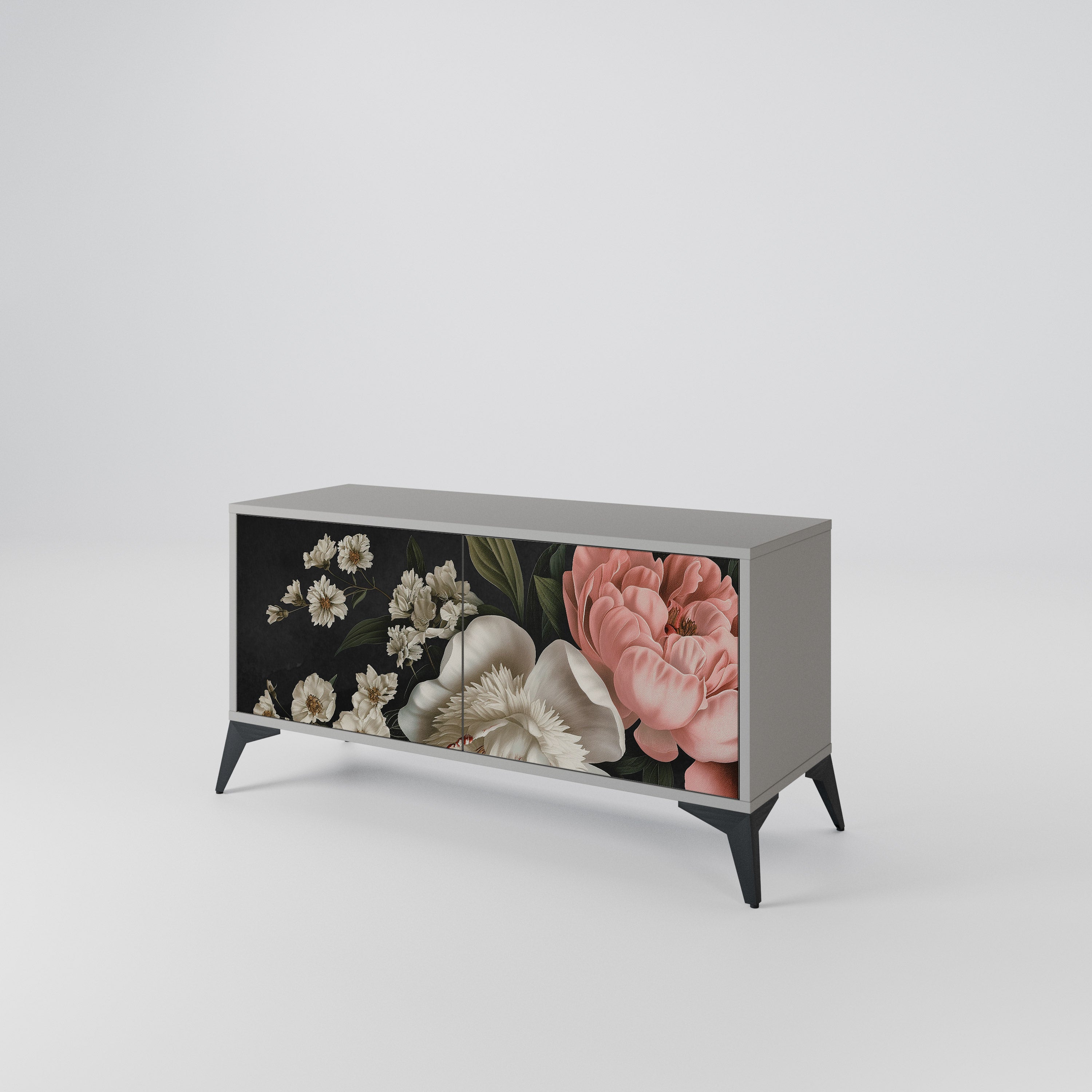 LUSH ELEGANCE Kompakt TV-bänk med 2 dörrar