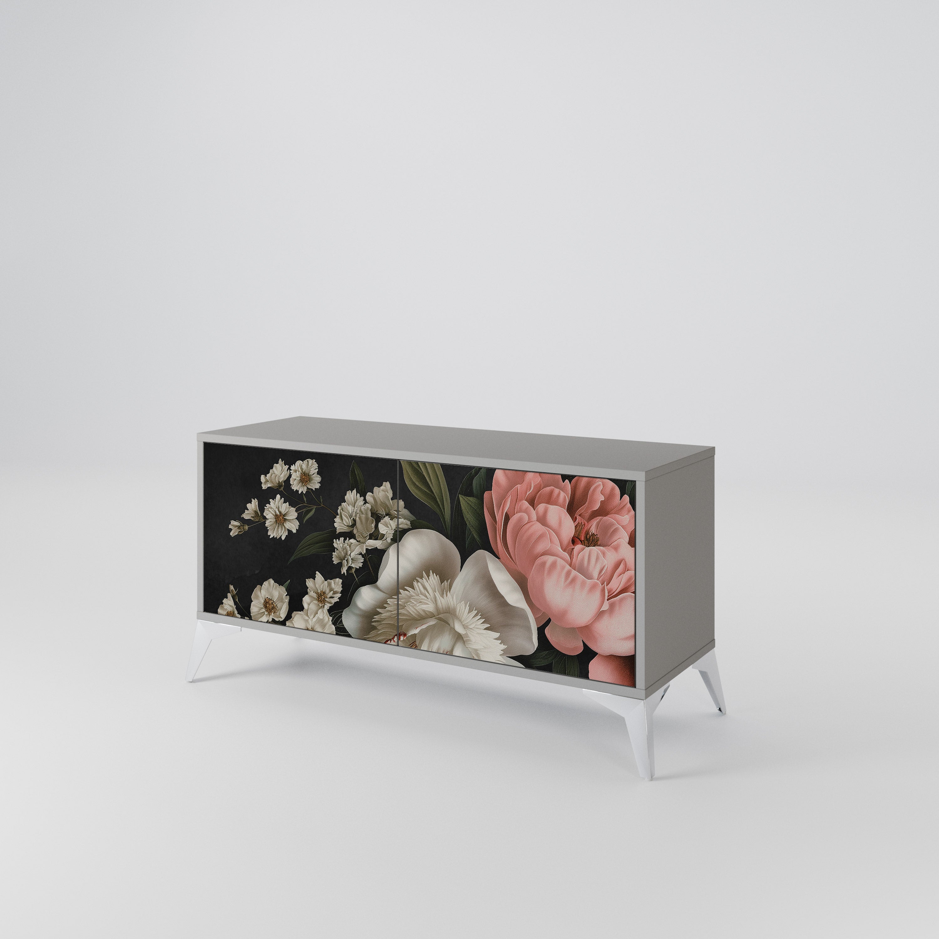 LUSH ELEGANCE Kompakt TV-bänk med 2 dörrar