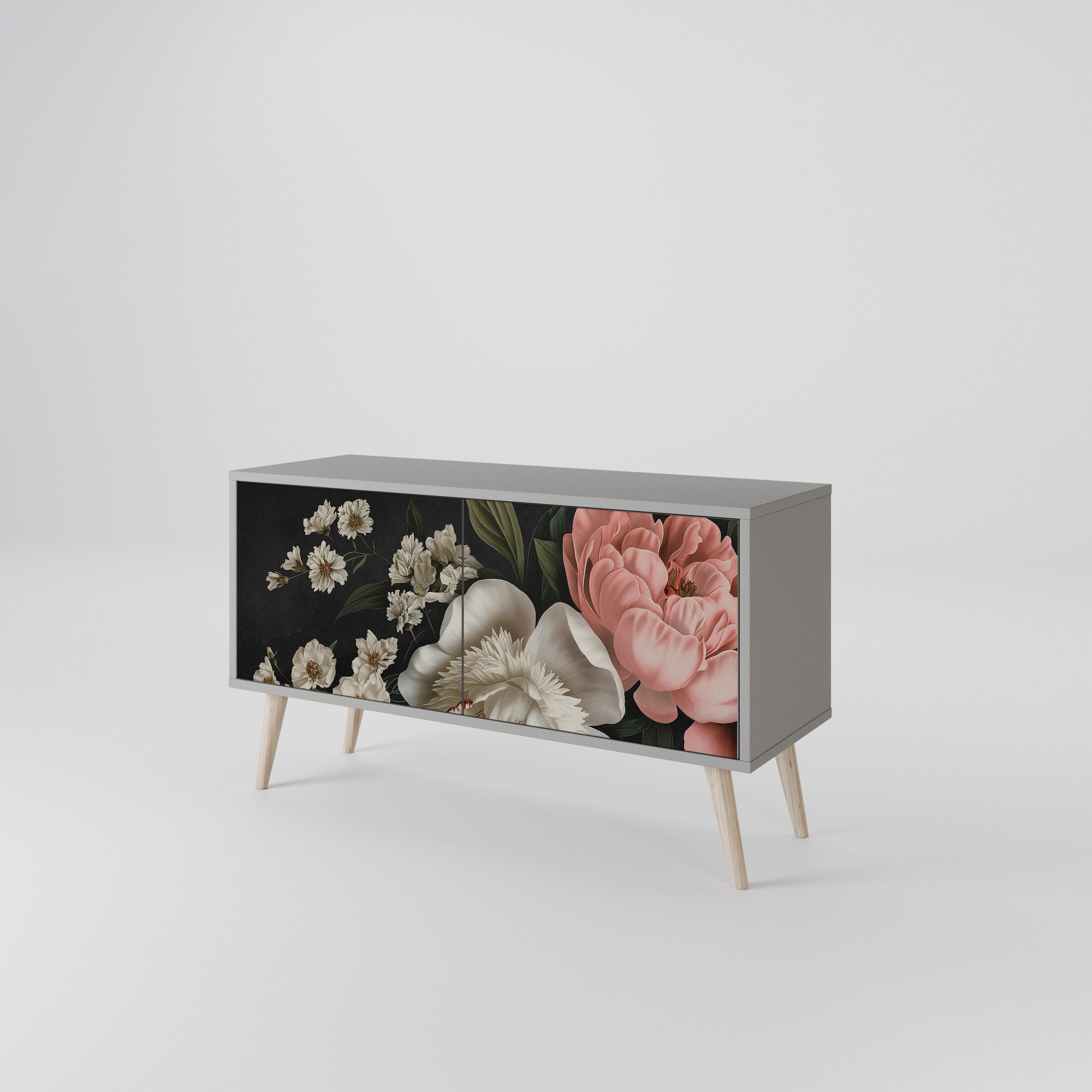 LUSH ELEGANCE Kompakt TV-bänk med 2 dörrar