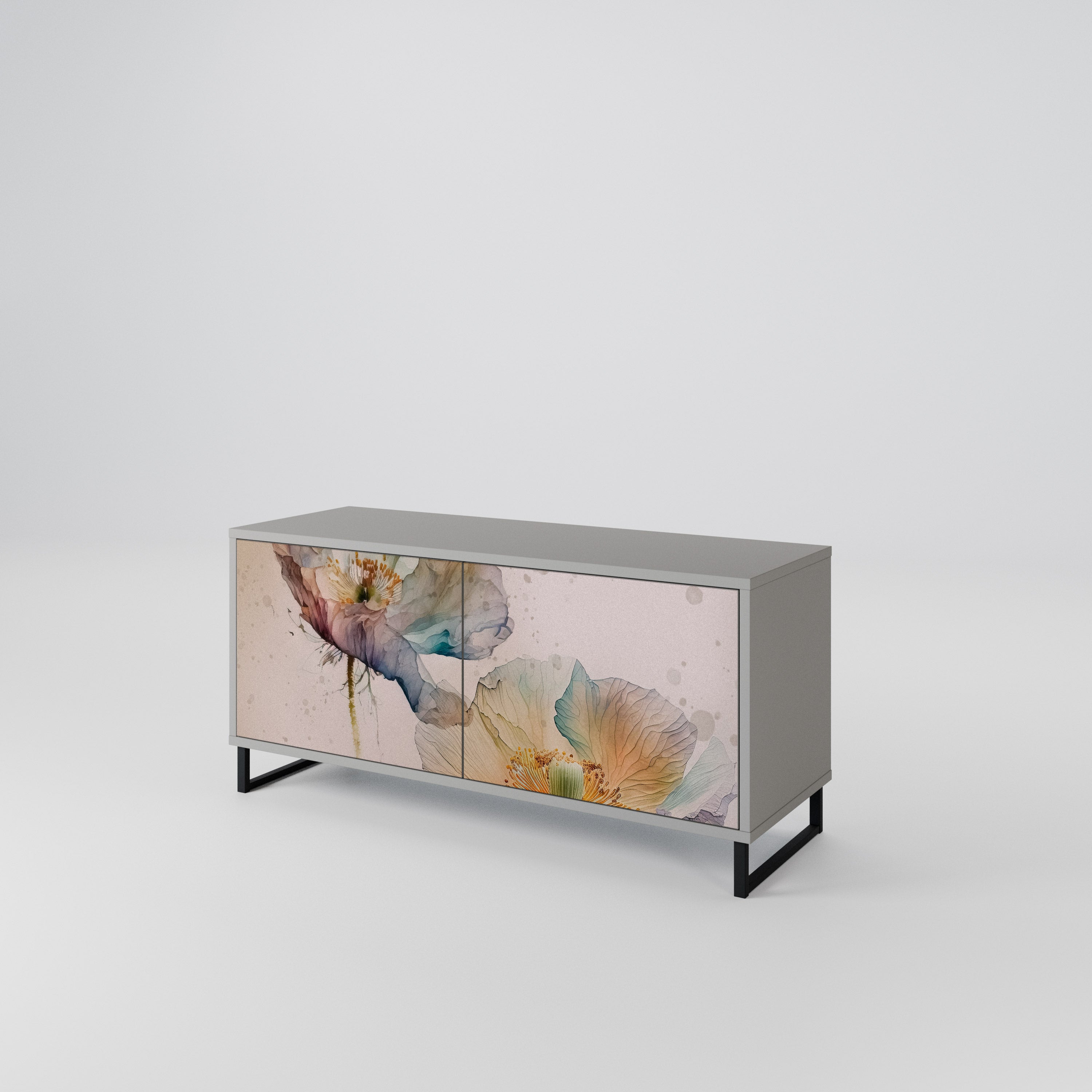 SOFTEN POPPY Kompakt TV-skåp med 2 dörrar