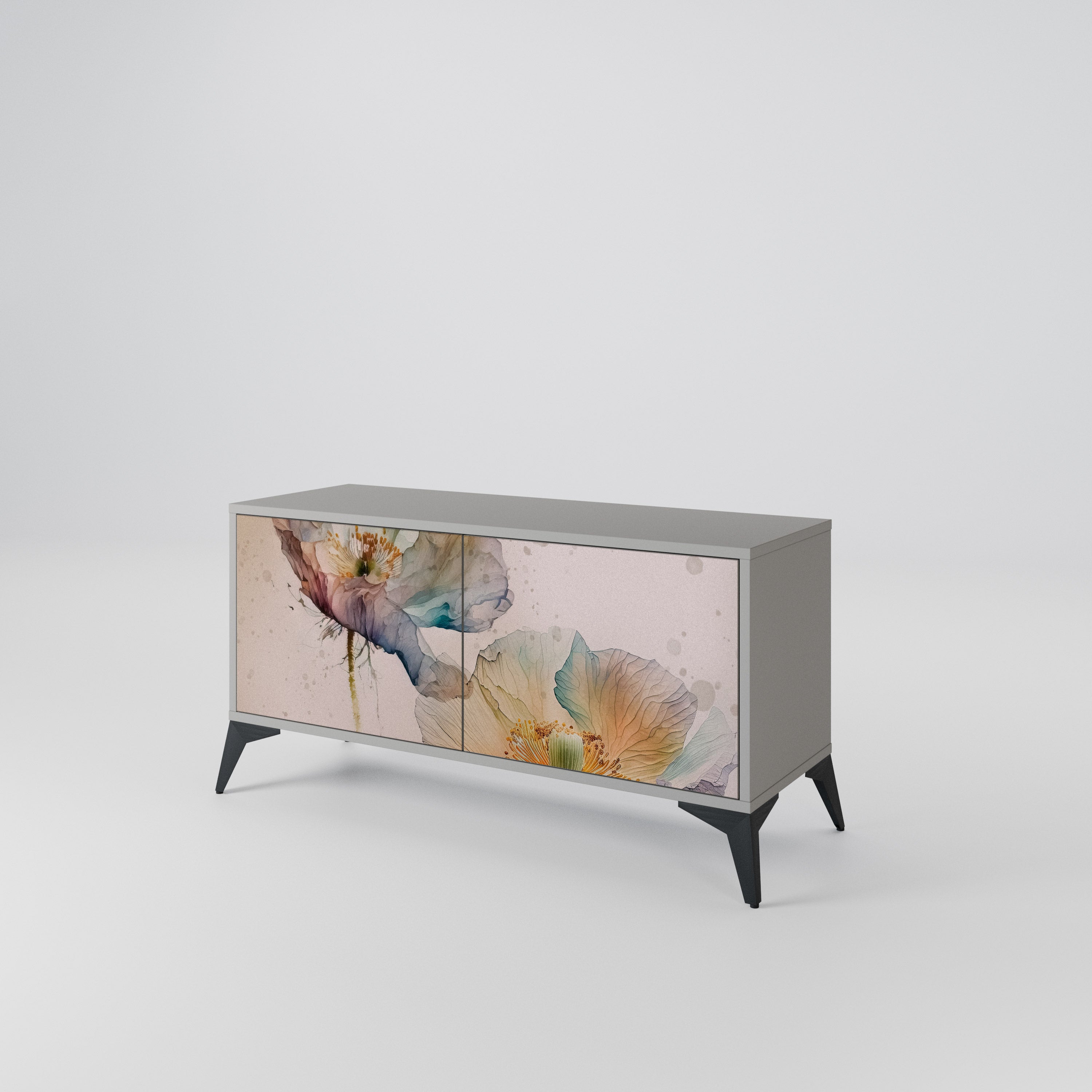 SOFTEN POPPY Kompakt TV-skåp med 2 dörrar