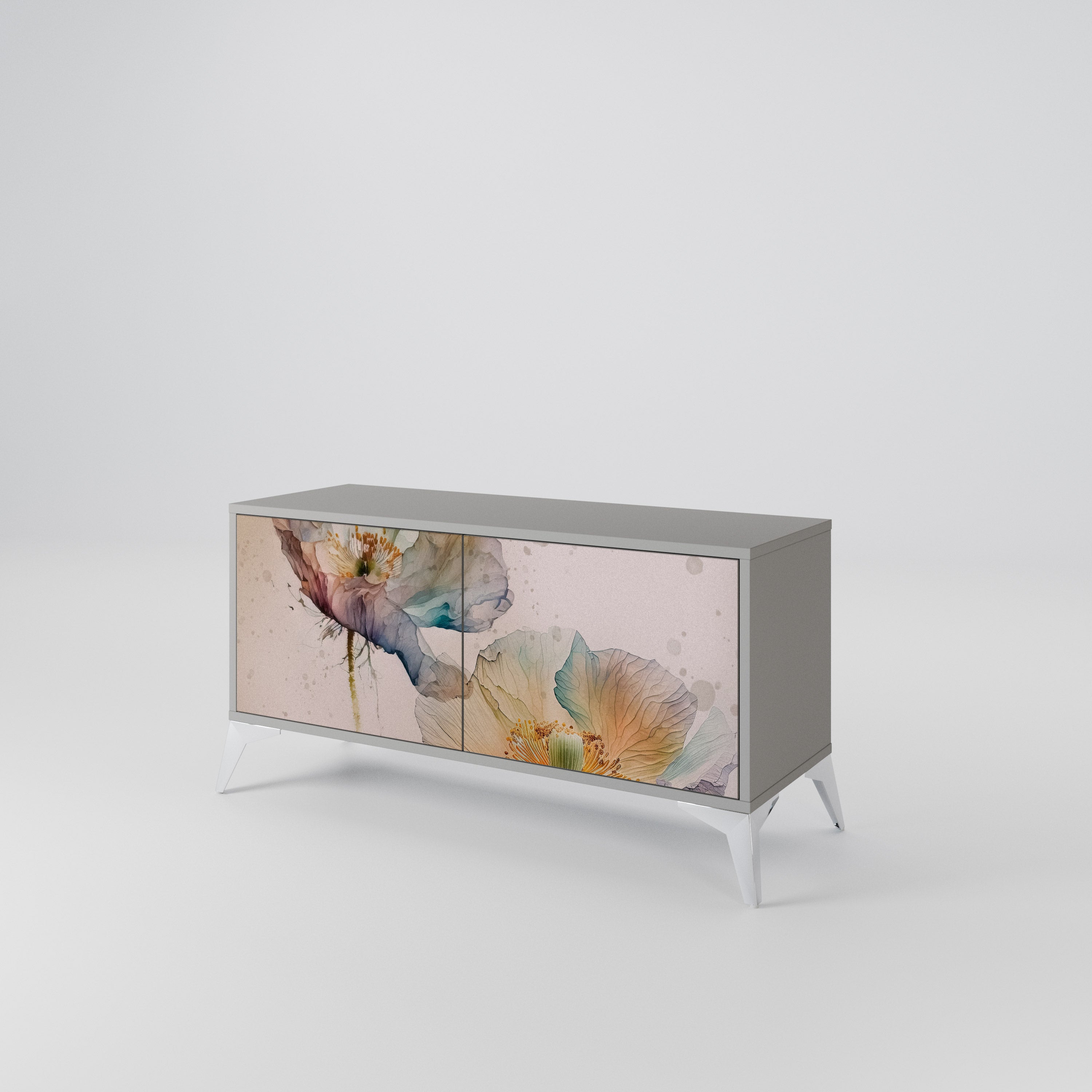 SOFTEN POPPY Kompakt TV-skåp med 2 dörrar