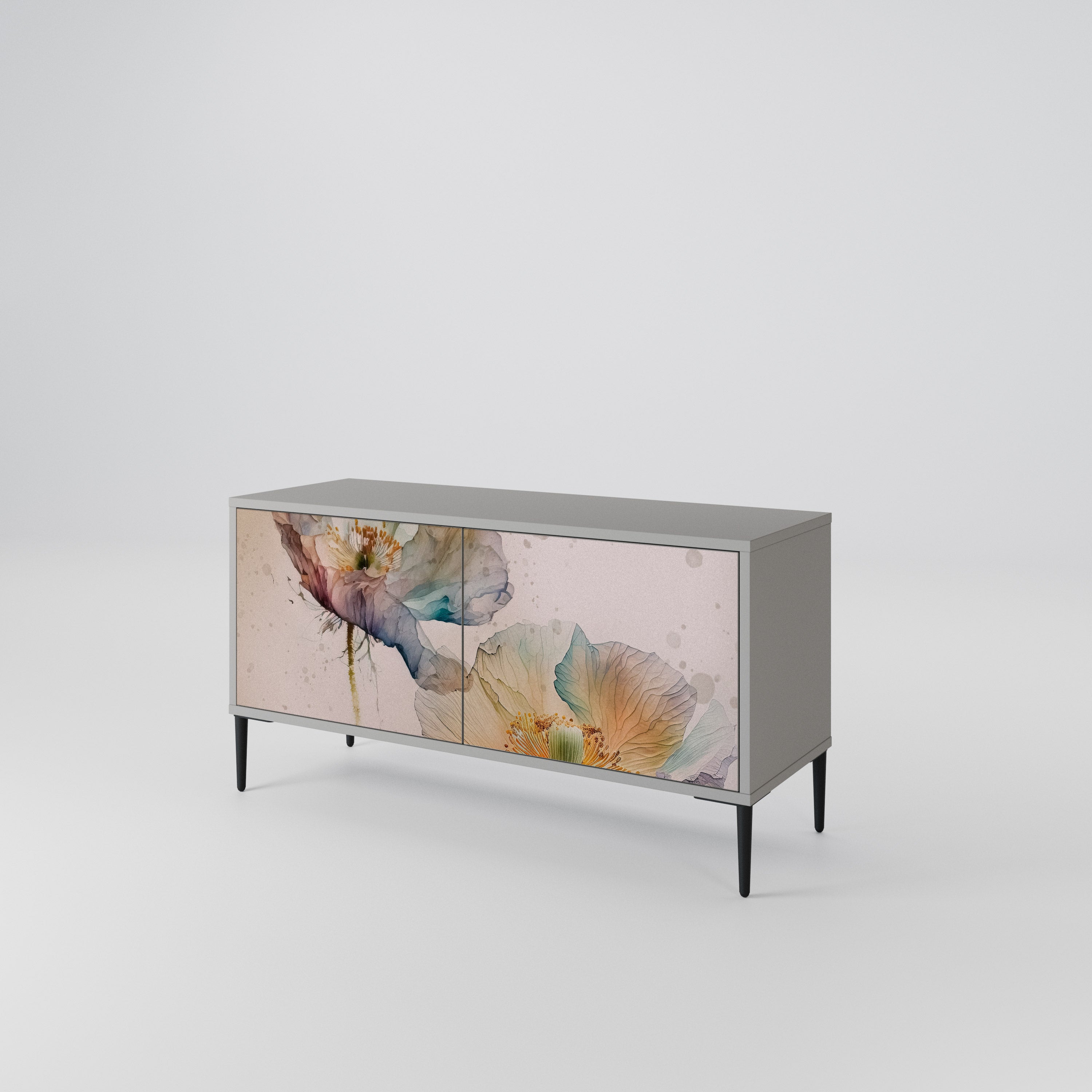 SOFTEN POPPY Kompakt TV-skåp med 2 dörrar