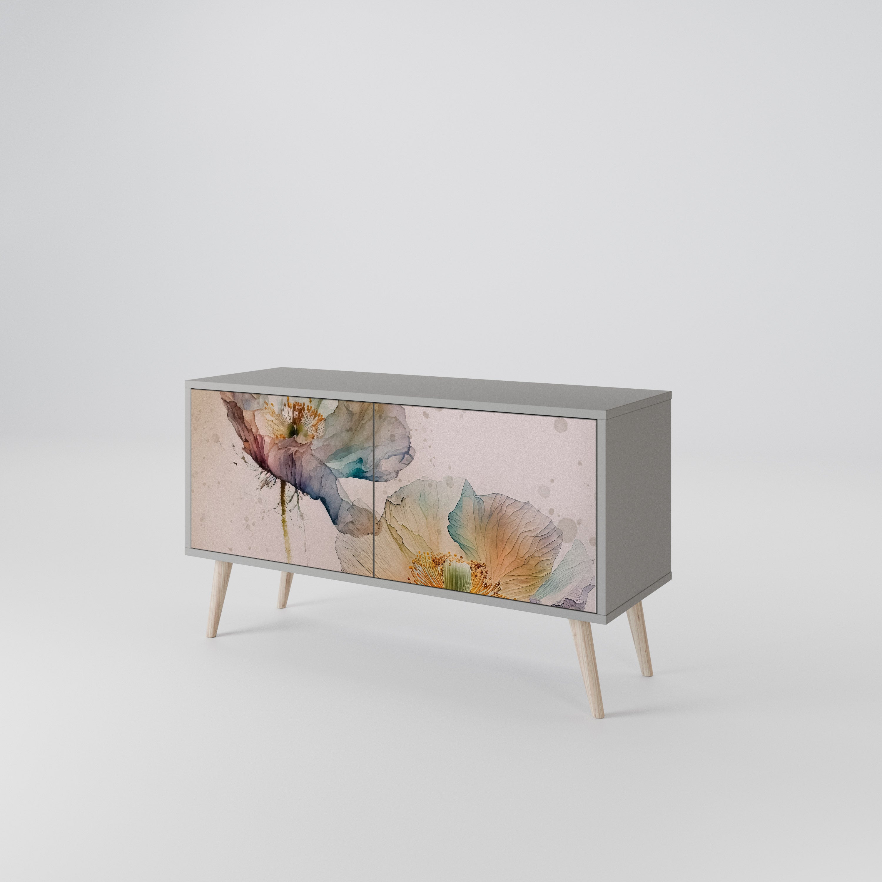 SOFTEN POPPY Kompakt TV-skåp med 2 dörrar