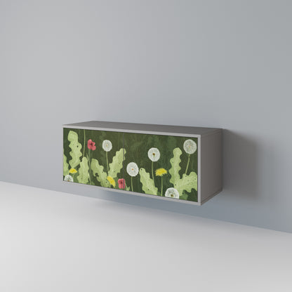 DANDELION AMUSE Kompakt TV-bänk med 2 dörrar