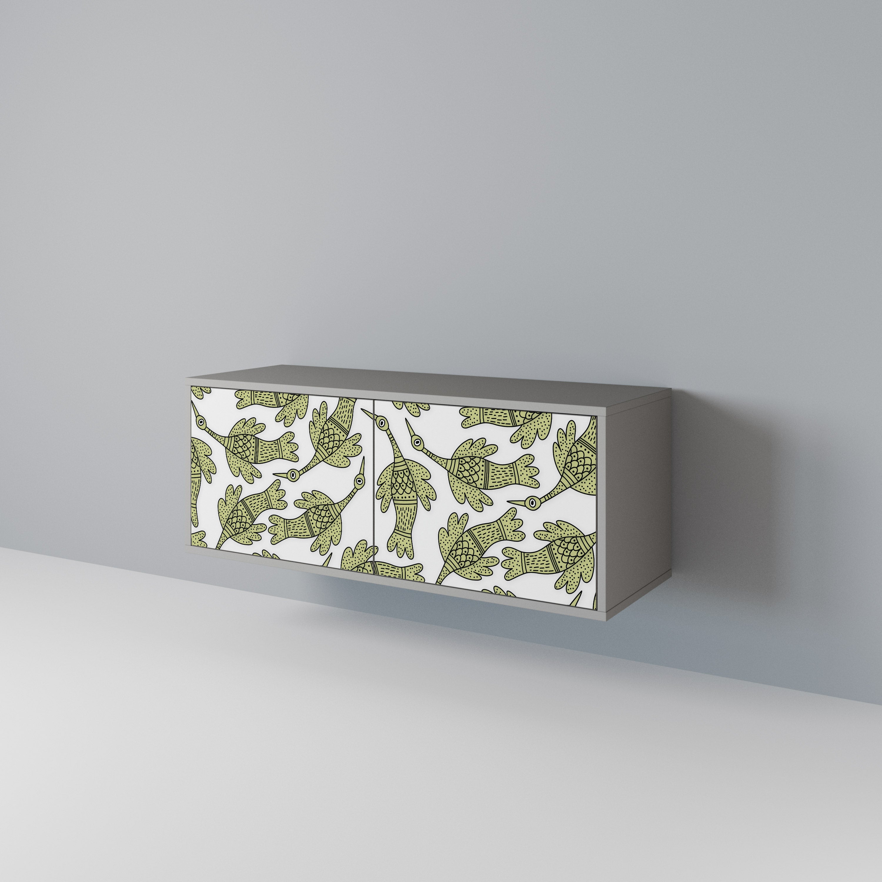 SEEDLING SONGBIRD Kompakt TV-skåp med 2 dörrar