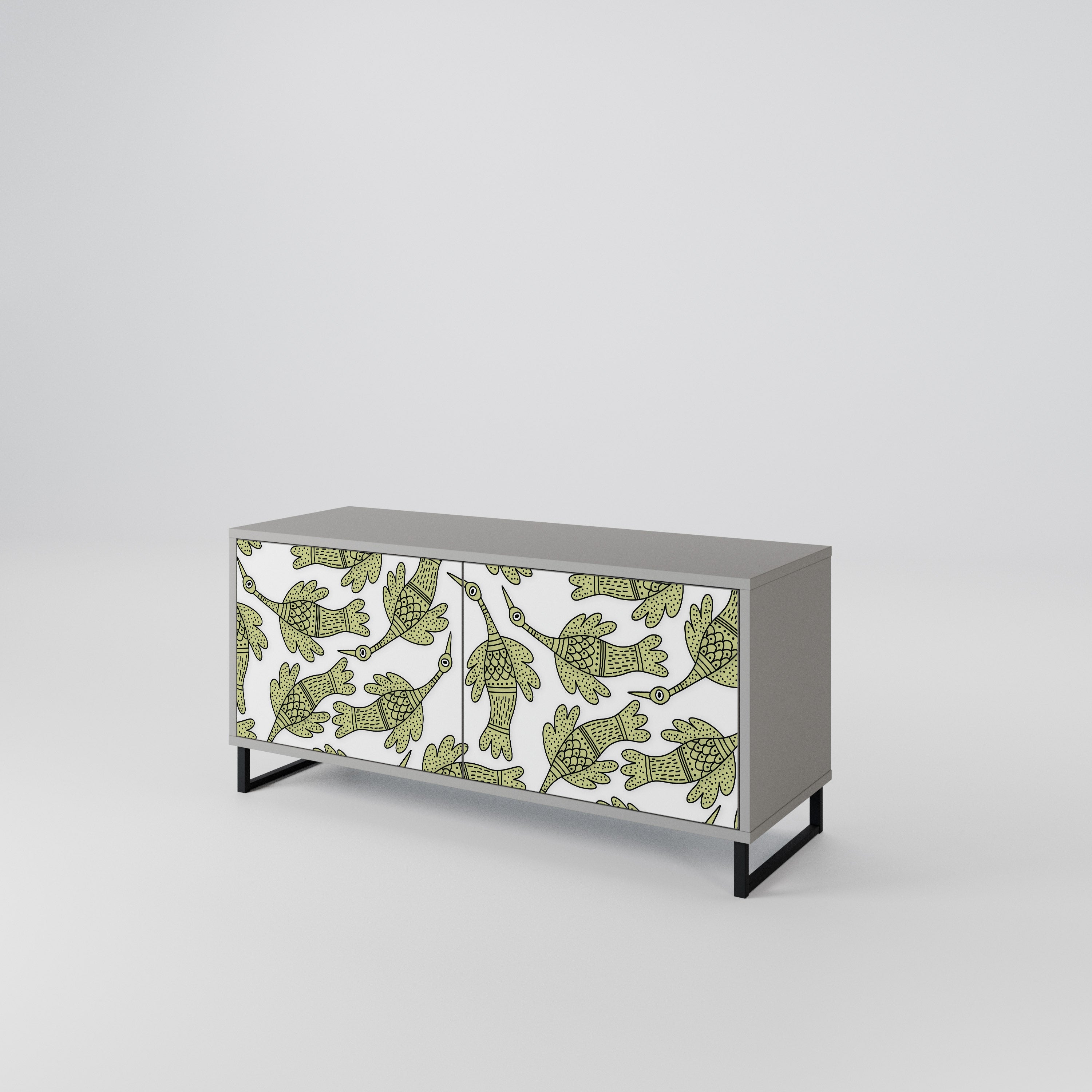 SEEDLING SONGBIRD Kompakt TV-skåp med 2 dörrar