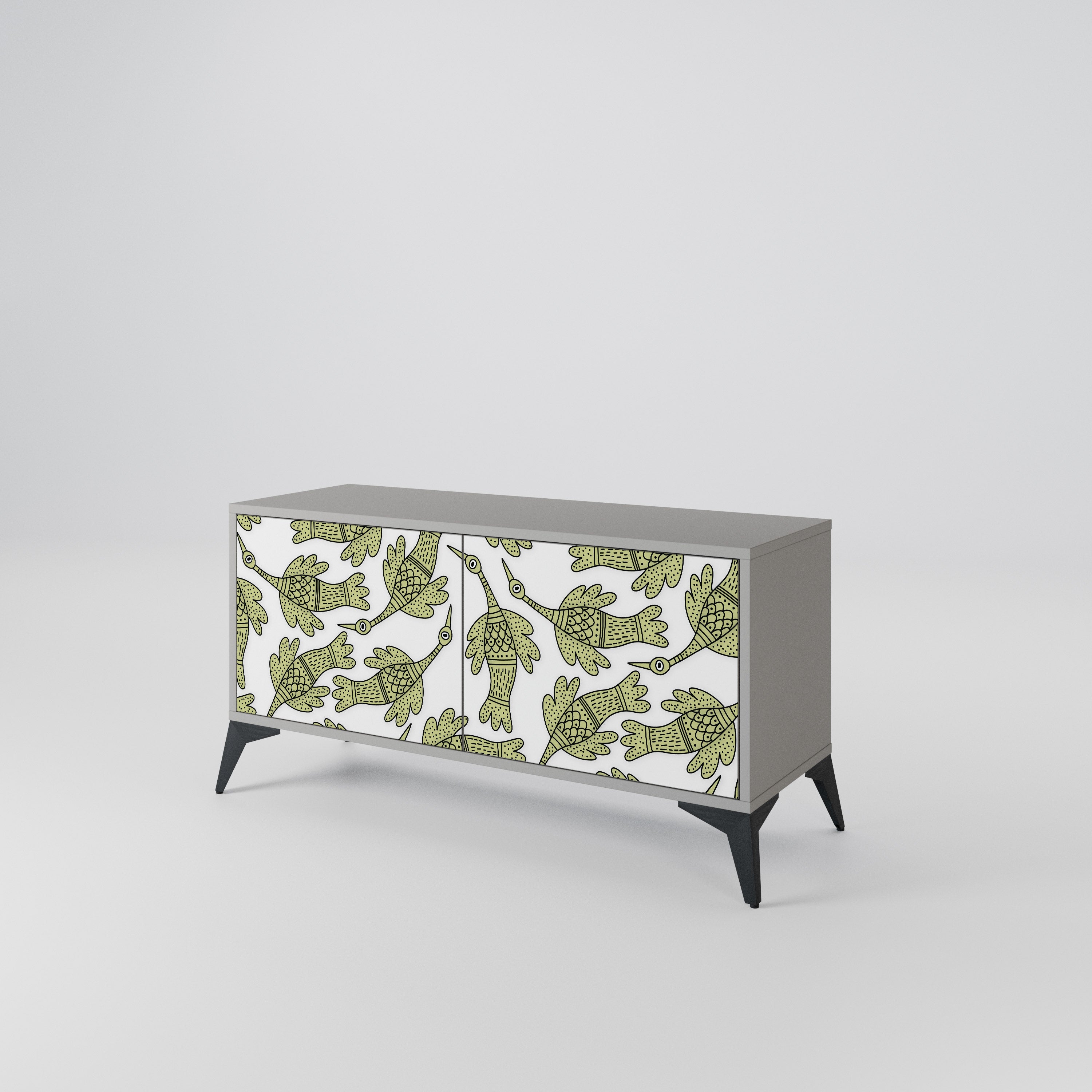 SEEDLING SONGBIRD Kompakt TV-skåp med 2 dörrar