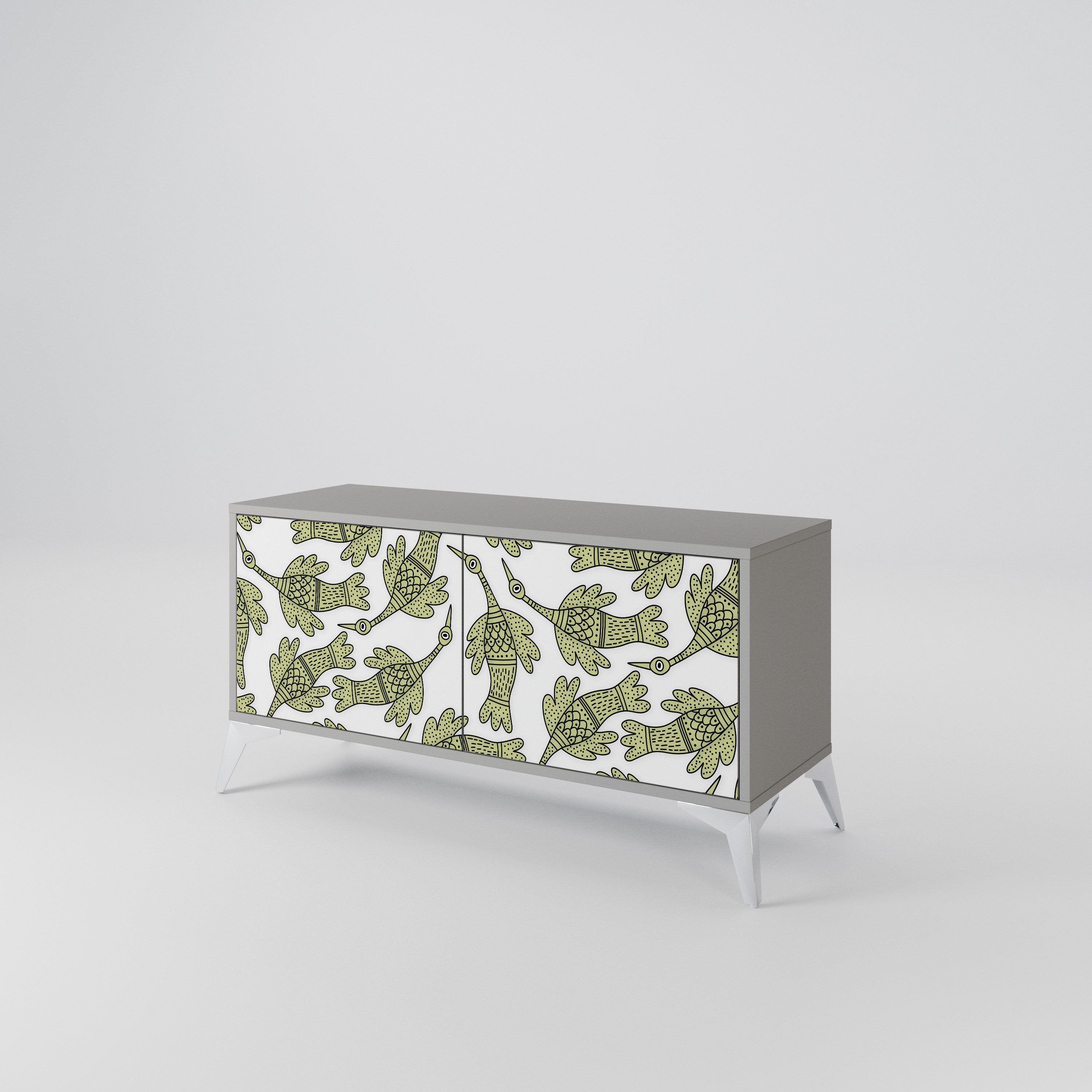 SEEDLING SONGBIRD Kompakt TV-skåp med 2 dörrar