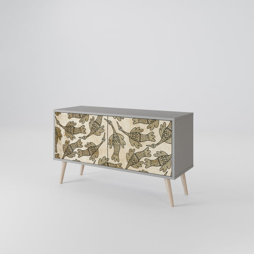 ALMONDINE SONGBIRD Kompakt TV-skåp med 2 dörrar