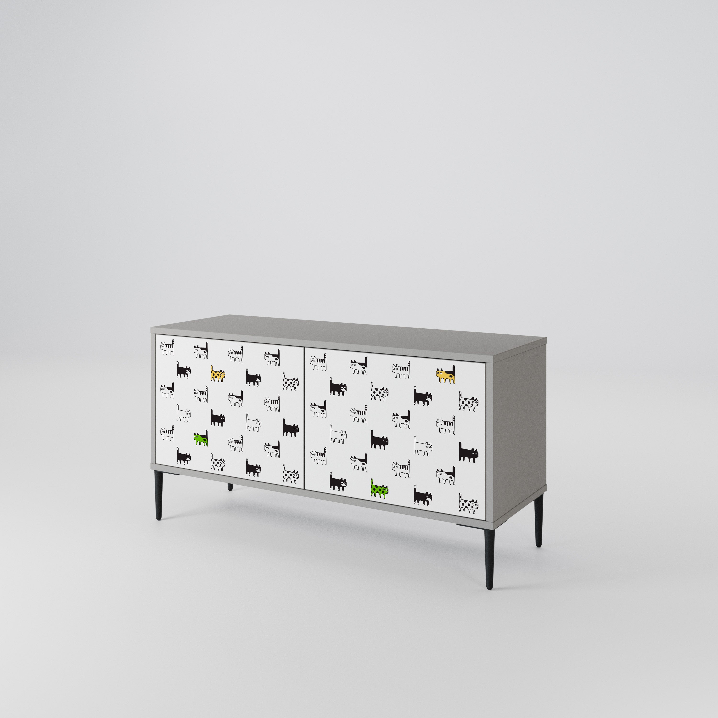 CATS COMPILATION Kompakt TV-skåp med 2 dörrar