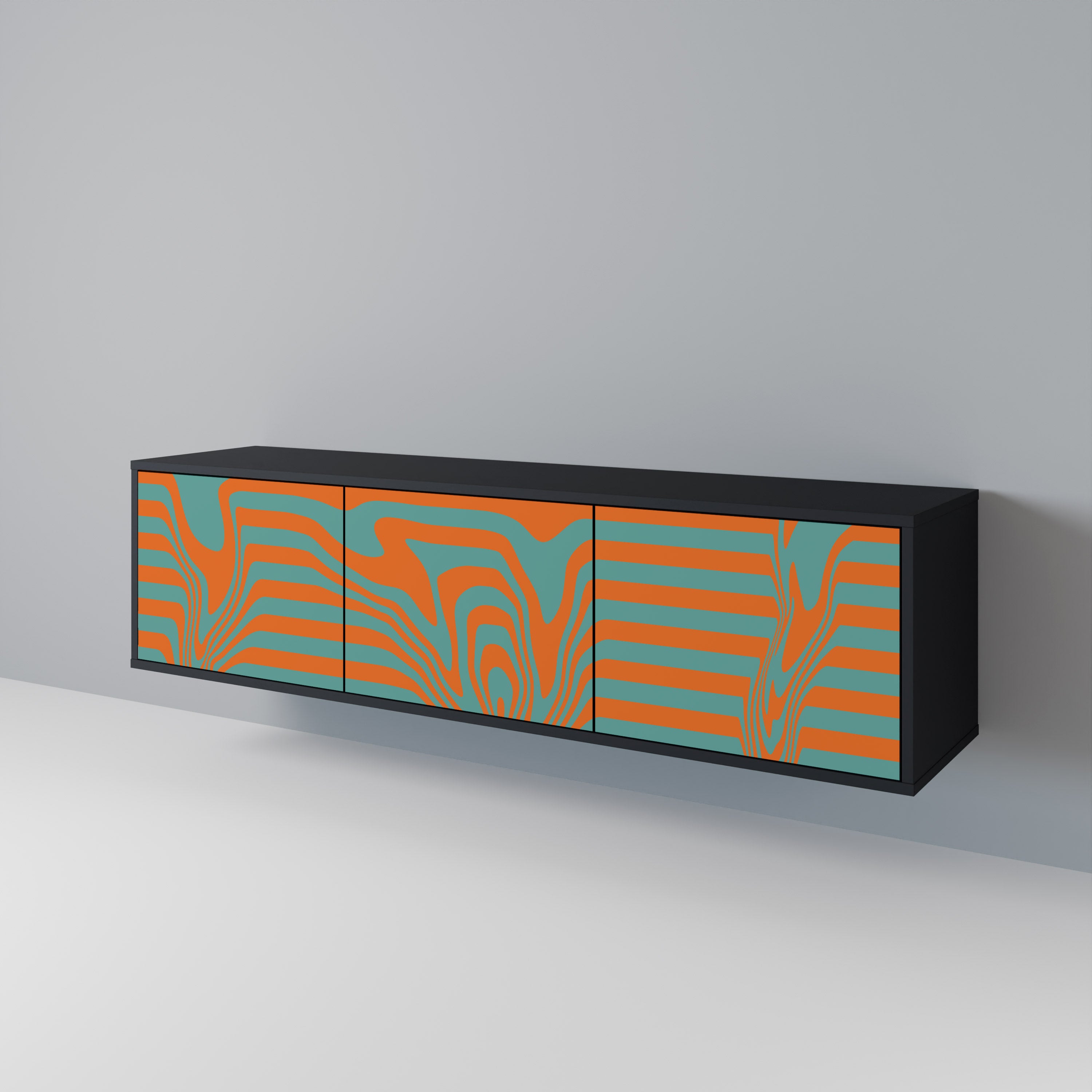 LINE COLLAPSE 3-Door TV Cabinet