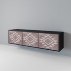 MARVEL MOSAIC 3-dörrars TV-bänk i svart finish