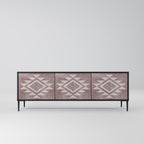 MARVEL MOSAIC 3-dörrars TV-bänk i svart finish