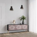 MARVEL MOSAIC 3-dörrars TV-bänk i svart finish