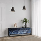 CUBIC MIST 3-dörrars TV-bänk i svart finish