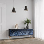 CUBIC MIST 3-dörrars TV-bänk i svart finish