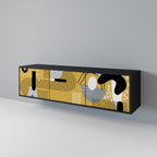 SHAPESHIFT SYMPHONY 3-dörrars TV-bänk i svart finish