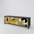 SHAPESHIFT SYMPHONY 3-dörrars TV-bänk i svart finish