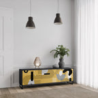 SHAPESHIFT SYMPHONY 3-dörrars TV-bänk i svart finish