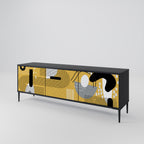 SHAPESHIFT SYMPHONY 3-dörrars TV-bänk i svart finish