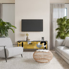 SHAPESHIFT SYMPHONY 3-dörrars TV-bänk i svart finish