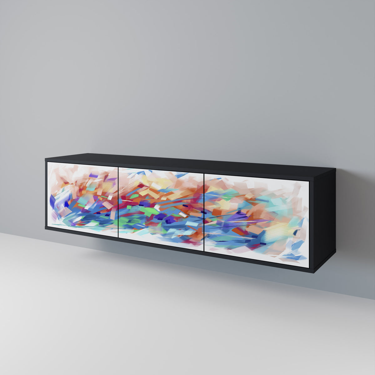 FINESSE MASH-UP TV-bänk med 3 dörrar