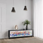 FINESSE MASH-UP 3-dörrars TV-bänk i svart finish