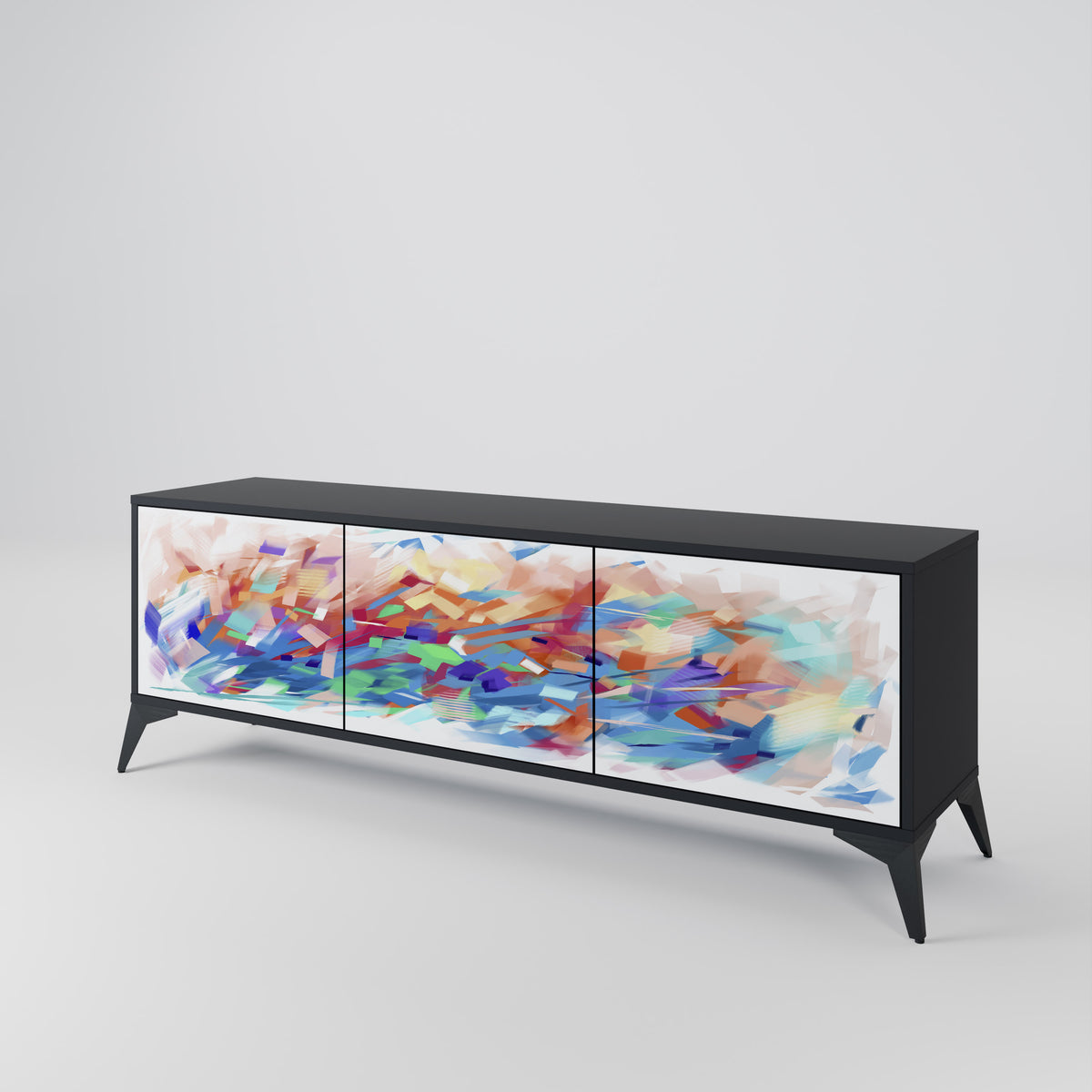 FINESSE MASH-UP TV-bänk med 3 dörrar