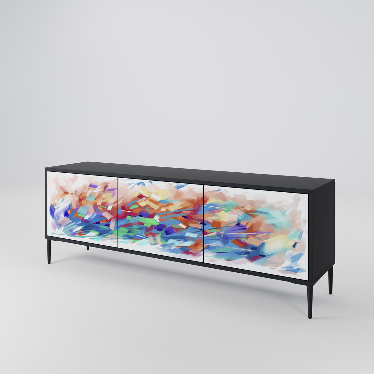 FINESSE MASH-UP TV-bänk med 3 dörrar