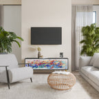 FINESSE MASH-UP 3-dörrars TV-bänk i svart finish