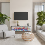 FINESSE MASH-UP 3-dörrars TV-bänk i svart finish