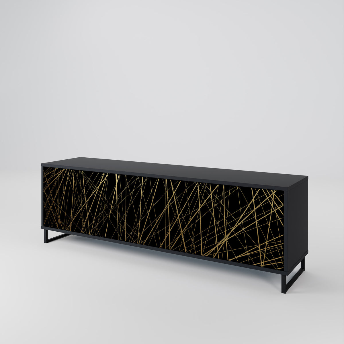 BRIGHT MESH TV-bänk med 3 dörrar