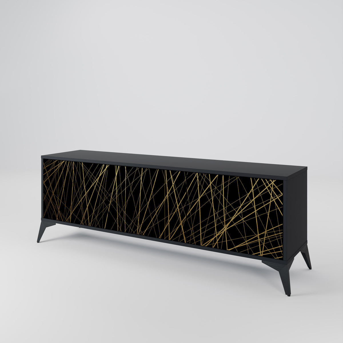 BRIGHT MESH TV-bänk med 3 dörrar