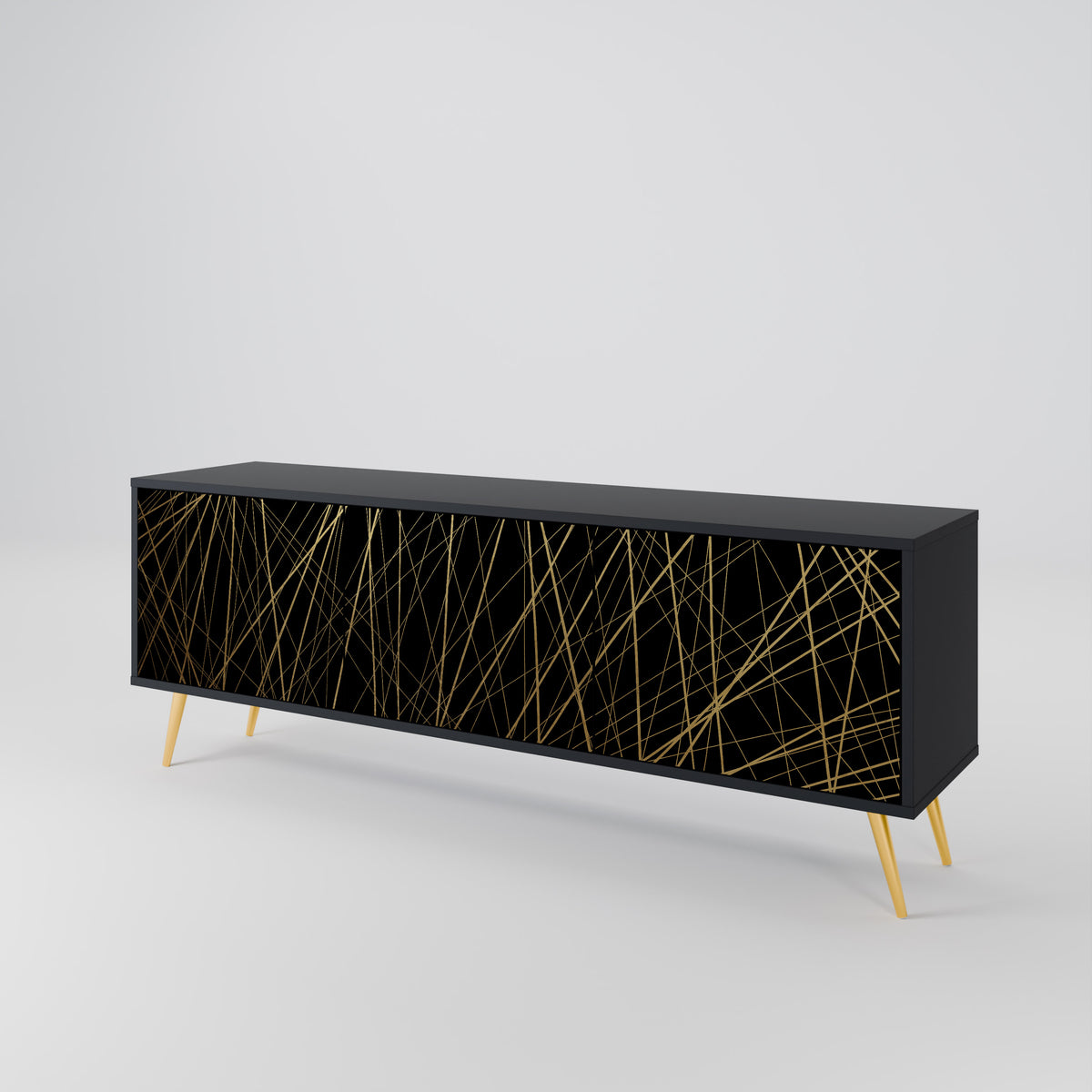 BRIGHT MESH TV-bänk med 3 dörrar