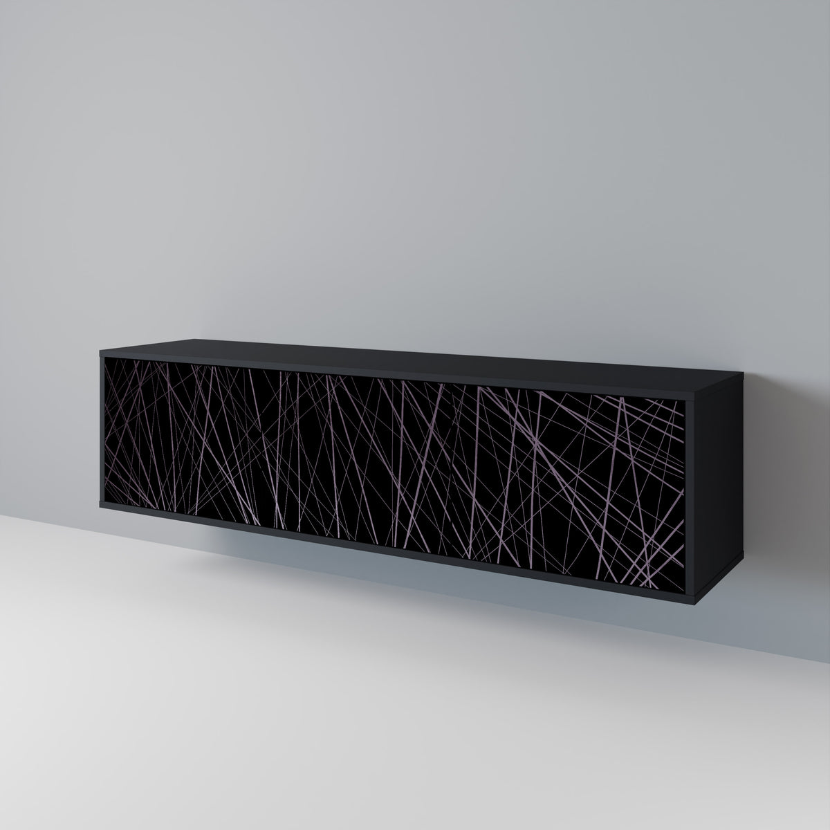 SHIMMER SPIDERGRAM TV-bänk med 3 dörrar