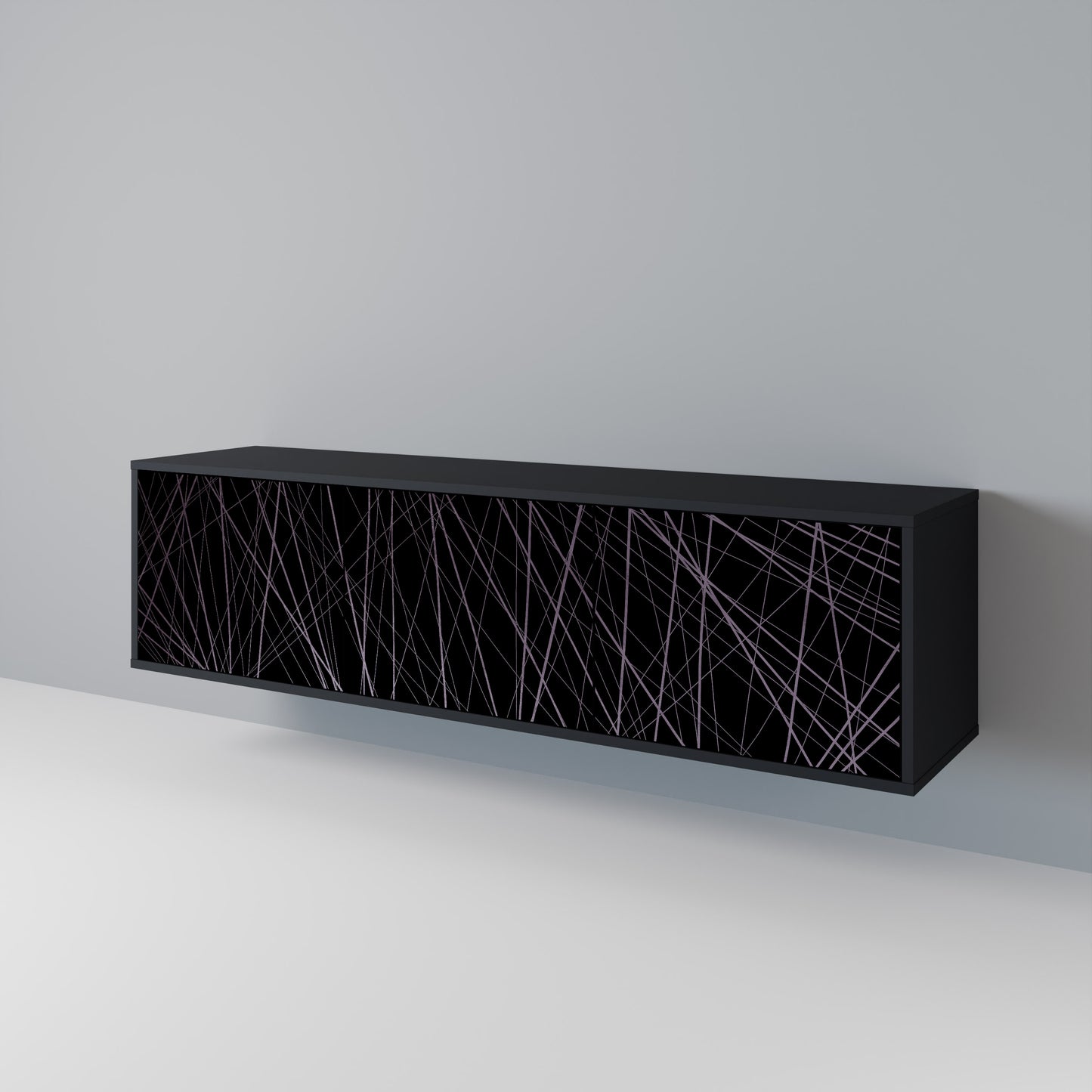 SHIMMER SPIDERGRAM TV-bänk med 3 dörrar