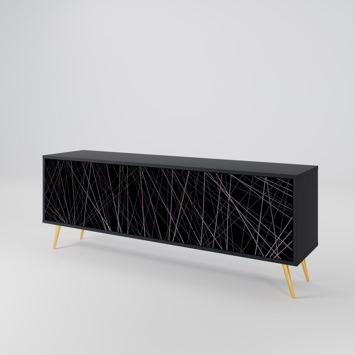 SHIMMER SPIDERGRAM TV-bänk med 3 dörrar