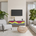 PIANO FANTASY 3-dörrars TV-bänk i svart finish