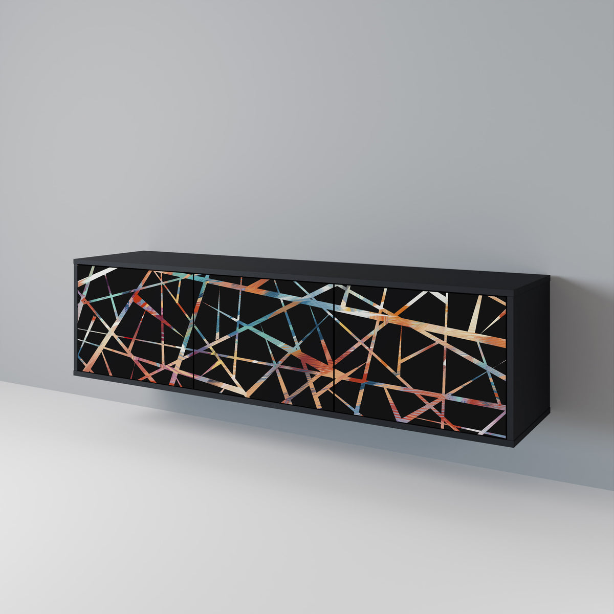 POLYGON VERVE TV-bänk med 3 dörrar